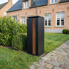 Zwarte Pakketbrievenbus GB015 Achteruitname (RAL 9005)