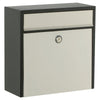 Allux 250 Brievenbus Zwart met RVS front - Doika - Brievenbus - Allux - 5701701500855 - F50085