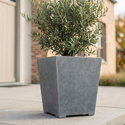 Conische arduinen plantenbak met bodem 50x35x52 cm - Doika - Plantenbak - Doika - 5420024201217 - Cone modern 50x35x52