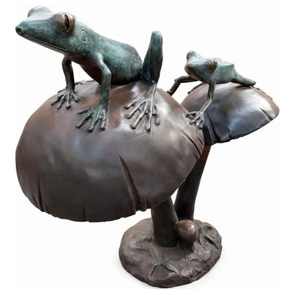 Fontein Kikkers Op Paddenstoel 72x39x68 cm