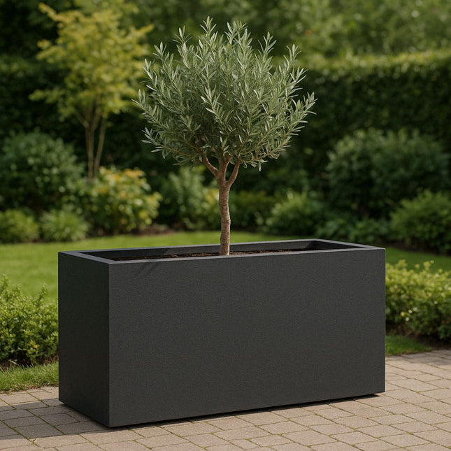 GARDRA Polyester plantenbak 147x60x80 cm - Zwartgrijs (RAL 7021) - Doika - Plantenbak - GARDRA -  - DOIKA-BP-21-RAL-7021