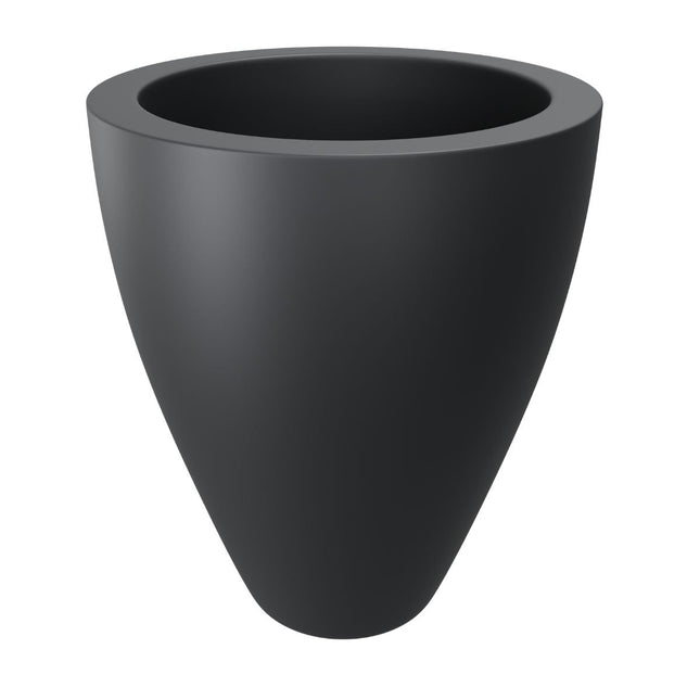 GARDRA Polyester plantenbak Ø 51x59 cm - Zwartgrijs (RAL 7021) - Doika - Plantenbak - GARDRA -  - DOIKA-DP-1 7021