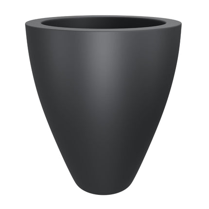 GARDRA Polyester plantenbak Ø 51x59 cm - Zwartgrijs (RAL 7021) - Doika - Plantenbak - GARDRA -  - DOIKA-DP-1 7021