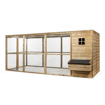 Chicken coop Luke 448 x 179 x 183 cm - Impregnated wood