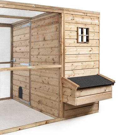 Chicken coop Luke 448 x 179 x 183 cm - Impregnated wood