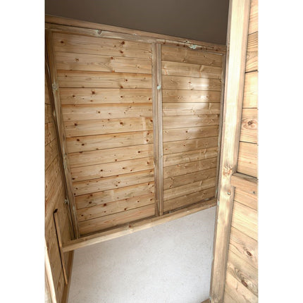 Chicken coop Luke 448 x 179 x 183 cm - Impregnated wood