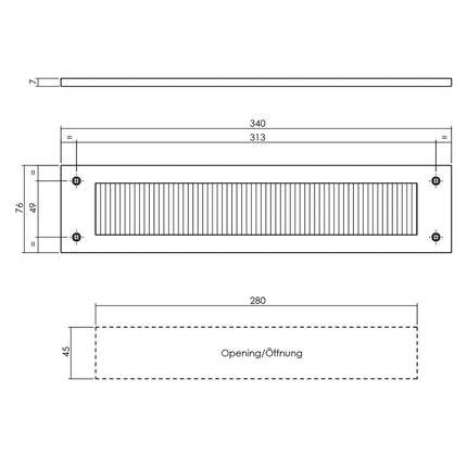 Intersteel Voordeurset veiligheidsbeslag SKG*** vierkant rozet rvs geborsteld met kerntrekbeveiliging - Doika - Voordeurbeslag set - Intersteel - 8714186408353 - 35,405,791