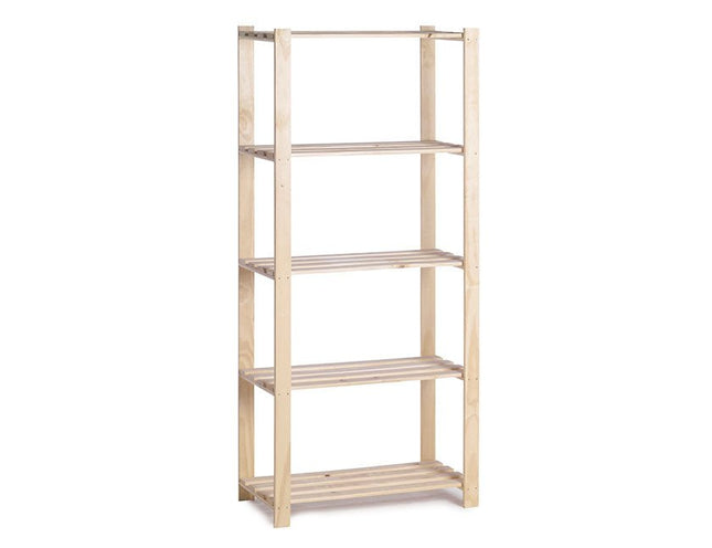 Practo Houten opbergrek 175x80x40 cm – 5 legborden - Doika - Opbergrekken - Practo Home -  - H226