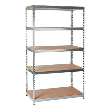 Practo Metalen opbergrek 180x105x56 cm – 5 legborden – Galva - Doika - Opbergrekken - Practo Home -  - M870