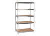 Practo Metalen opbergrek 180x105x56 cm – 5 legborden – Galva - Doika - Opbergrekken - Practo Home -  - M870