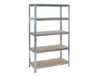 Practo Metalen Rek Heavy Duty 180x120x45 cm – 5 legborden – Grijs - Doika - Opbergrekken - Practo Home -  - M18012045.5