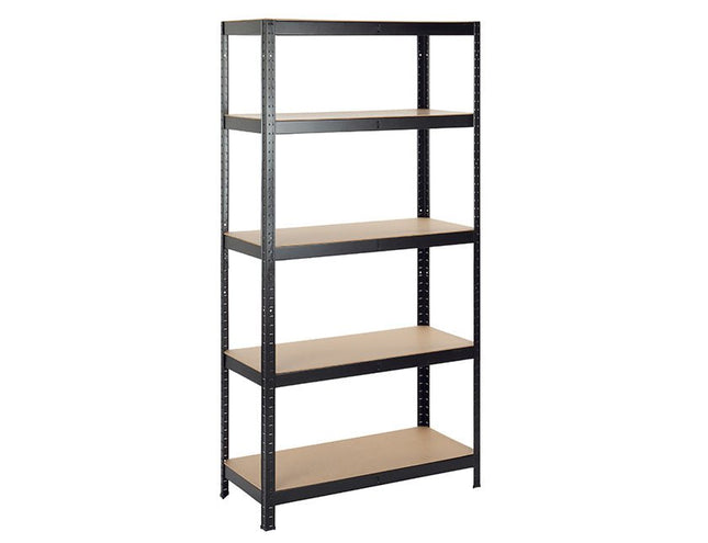 Practo Metalen Rek Heavy Duty 180x90x40 cm – 5 legborden – Zwart - Doika - Opbergrekken - Practo Home -  - M1809040.5N