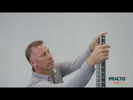 Montage Heavy Duty grijs metalen rek + ombouw werkbank
