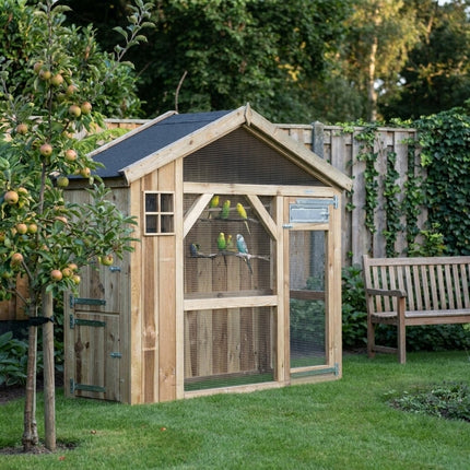 Voldux Volière S2 links 215 x 70 x 185 cm
