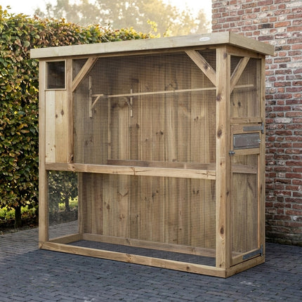Voldux Volière R1 links 215 x 70 x 185 cm