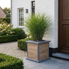 Vierkante arduinen plantenbak Classic Woodlook 56x56x56 cm - Doika - Plantenbak - VASP - 5420024207080 - Square classic woodlook 56x56x56 (2 cm)