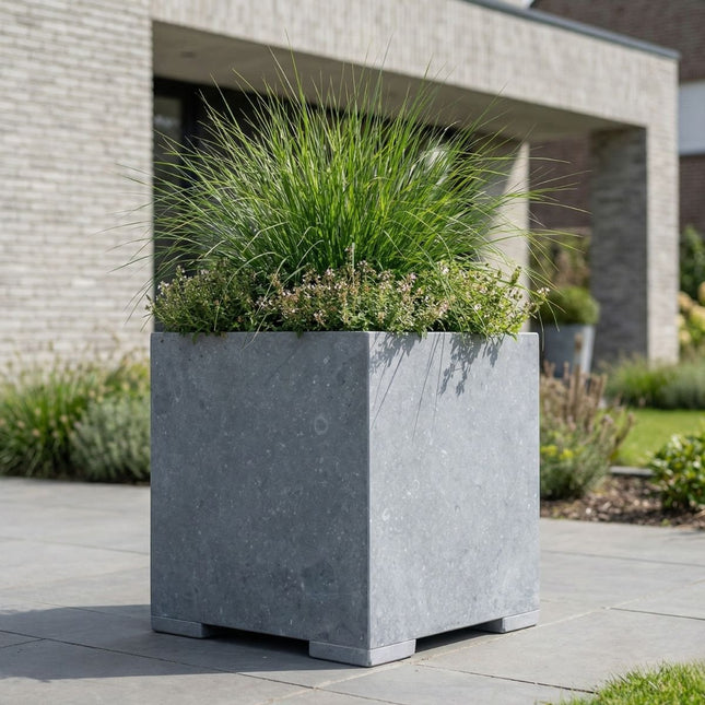 Vierkante arduinen plantenbak met bodem 50x50x52 cm - Modern - Doika - Plantenbak - Doika - 5420024201033 - Square modern  50x50x52 (2cm)