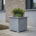 Vierkante arduinen plantenbak met bodem 50x50x54 cm - Doika - Plantenbak - Doika - 5420024201071 - Square classic 50x50x54 (2 cm)