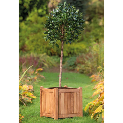 Vierkante houten plantenbak met poten 45 x 45 x 47 cm - Doika - Plantenbak - Doika -  - P002453