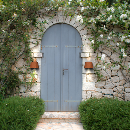 Facet lamba korten çeliği 14x14x13cm (DxBxH)