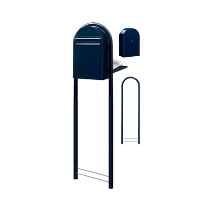 Bobi Classic B RAL 5004 zwartblauw - LetterBox - Brievenbus - Bobi - 6417237006288 - 01.01.09.11 zwartblauw RAL5004