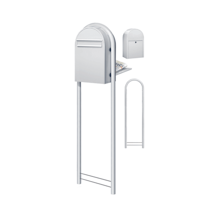 Bobi Classic B RAL 9016 wit - LetterBox - Brievenbus - Bobi - 6417237006073 - 01.01.09.40 wit RAL9016
