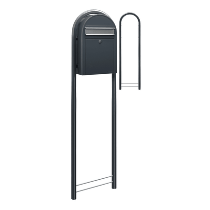Bobi Classic RAL 7016 donkergrijs/RVS - LetterBox - Brievenbus - Bobi - 6417237001146 - 01.01.01.55 d.grijs RAL7016/RVS