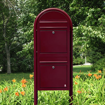 Bobi Duo RAL 3005 bordeauxrood - Doika BV - Brievenbusunit - Bobi - 6417237014139 - 01.01.05.05 Bordeauxrood RAL3005