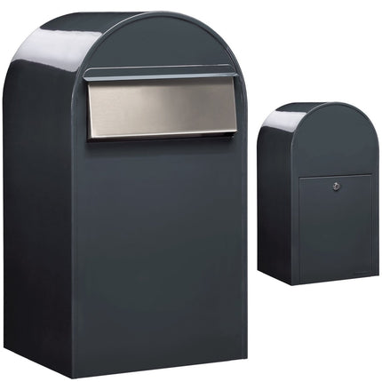 Bobi Grande B RAL 7016 donkergrijs - Doika - Brievenbus - Bobi - 6417237034144 - 01.01.10.55 donkergrijs RAL7016