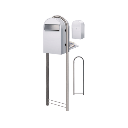 Bobi Grande B RAL 9016 wit - Doika - Brievenbus - Bobi - 6417237034281 - 01.01.10.40 wit RAL9016