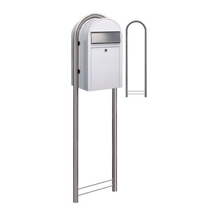 Bobi Grande RAL 9016 wit - Doika - Brievenbus - Bobi - 6417237033284 - 01.01.02.40 wit RAL9016