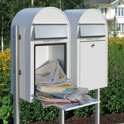 Bobi Grande RAL 9016 wit - Doika - Brievenbus - Bobi - 6417237033284 - 01.01.02.40 wit RAL9016