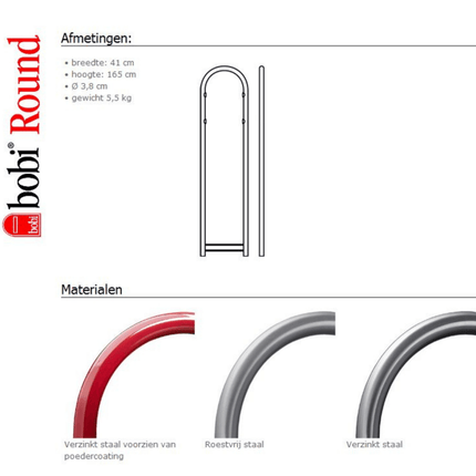 Brievenbusstatief Bobi Rond wit - Doika - Brievenbuspalen - Bobi - 6417237004079 - 01.02.01.40 wit RAL9016