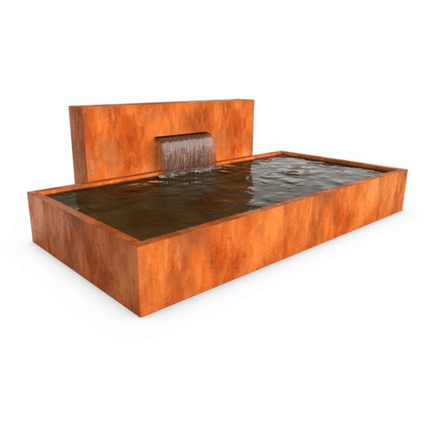 CascadiAC5 waterval (naast vijver) - 125x25x120cm 62kg - cortenstaal - LetterBox - Waterval - Geroba - CascadiAC5