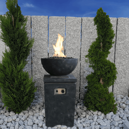 Elementi Kupe rechthoeke vuurtafel 53x53x35 cm donkergrijs - Doika BV - Vuurtafel - Elementi - 4260107318132 - OFG612