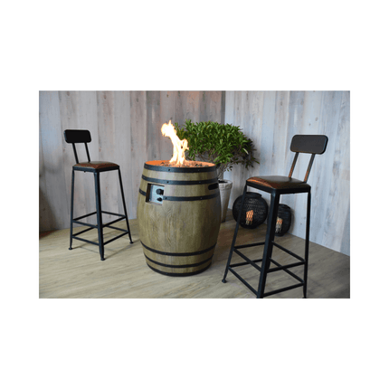 Elementi Porvoo ronde vuurtafel Ø 68 x 82 cm hout - Doika BV - Vuurtafel - Elementi - 4260107316039 - OFG615