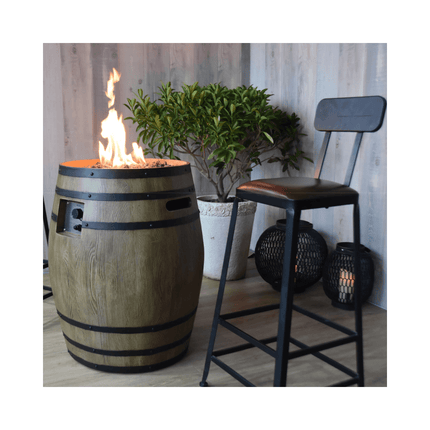 Elementi Porvoo ronde vuurtafel Ø 68 x 82 cm hout - Doika BV - Vuurtafel - Elementi - 4260107316039 - OFG615