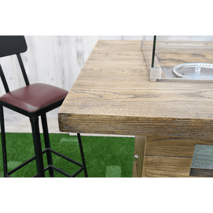 Elementi Rova bar vuurtafel 87 x 87 x 106 cm bruin - Doika BV - Vuurtafel - Elementi - 4260107316022 - OFG224