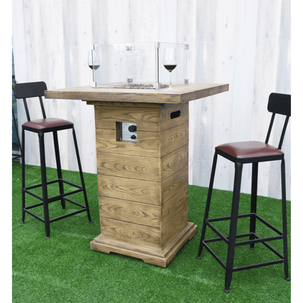 Elementi Rova bar vuurtafel 87 x 87 x 106 cm bruin - Doika BV - Vuurtafel - Elementi - 4260107316022 - OFG224