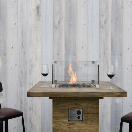 Elementi Rova bar vuurtafel 87 x 87 x 106 cm bruin - Doika BV - Vuurtafel - Elementi - 4260107316022 - OFG224