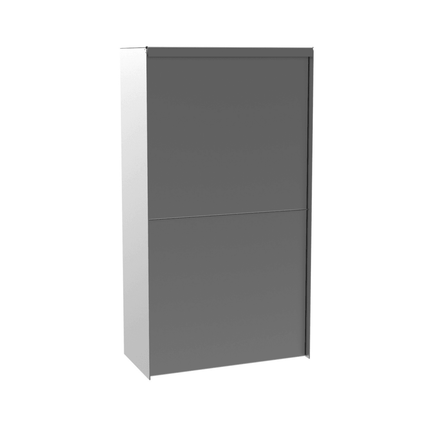 eSafe Dropbox Medium Pakketbrievenbus Blank aluminiumkleurig RAL 9006 - Doika BV - Pakketbrievenbus - eSafe - -