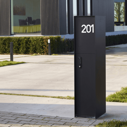 eSafe Fenix Front Pakketbrievenbus Zwart - Doika - Pakketbrievenbus - eSafe - -