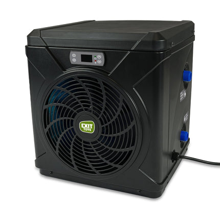 EXIT Black Leather zwembad 400x200x100cm met zandfilterpomp en overkapping en warmtepomp - zwart - Doika BV - Rechthoekige zwembaden - EXIT Toys - 8720289693817 - 30.57.42.20