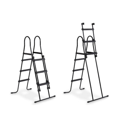 EXIT Black Leather zwembad 400x200x100cm met zandfilterpomp en overkapping en warmtepomp - zwart - Doika BV - Rechthoekige zwembaden - EXIT Toys - 8720289693817 - 30.57.42.20