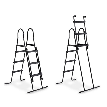 EXIT Black Leather zwembad 400x200x100cm met zandfilterpomp en overkapping - zwart - Doika BV - Rechthoekige zwembaden - EXIT Toys - 8720289693794 - 30.37.42.20