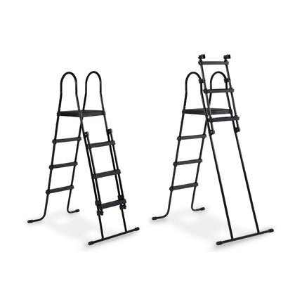 EXIT Black Leather zwembad 400x200x122cm met zandfilterpomp en overkapping - zwart - Doika BV - Rechthoekige zwembaden - EXIT Toys - 8720088268186 - 30.47.42.20