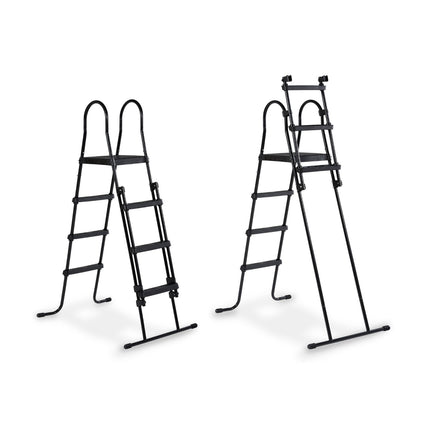 EXIT Black Leather zwembad 400x200x122cm met zandfilterpomp - zwart - Doika BV - Rechthoekige zwembaden - EXIT Toys - 8720088267912 - 30.27.42.20