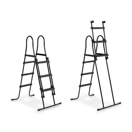 EXIT Black Leather zwembad 540x250x100cm met zandfilterpomp en overkapping en warmtepomp - zwart - Doika BV - Rechthoekige zwembaden - EXIT Toys - 8720289693824 - 30.57.53.20