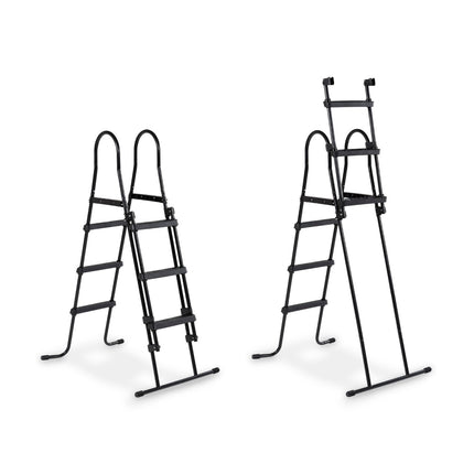 EXIT Black Leather zwembad 540x250x100cm met zandfilterpomp en overkapping - zwart - Doika BV - Rechthoekige zwembaden - EXIT Toys - 8720289693800 - 30.37.53.20