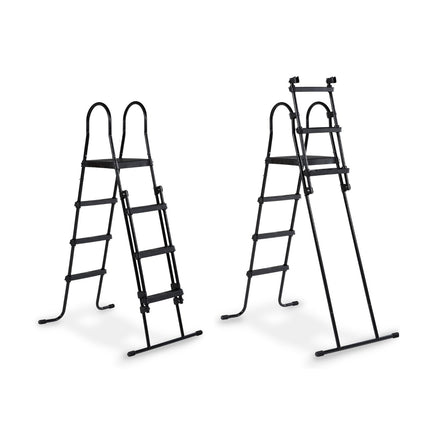 EXIT Stone zwembad ø427x122cm met zandfilterpomp en overkapping en warmtepomp - grijs - Doika BV - Ronde zwembaden - EXIT Toys - 8720088269510 - 30.67.14.00